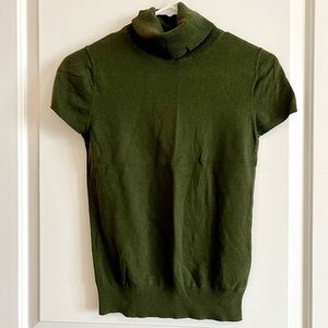Gap Short Sleeve Turtleneck Top